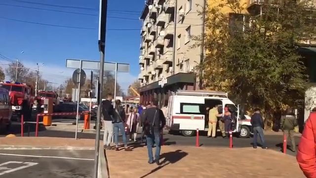 Пожар в здании 