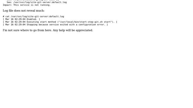 DevOps & SysAdmins: How to run git as daemon on Solaris (SmartOS)? смотреть онлайн