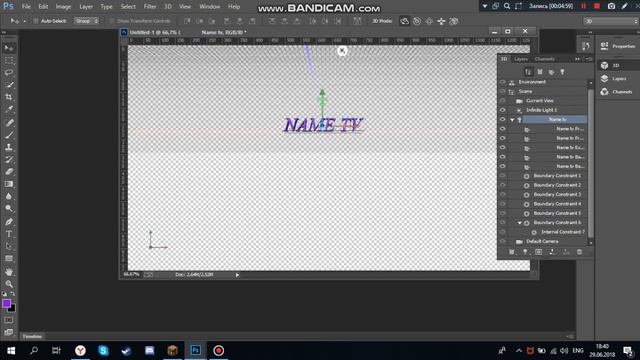 Как сделать 3D шрифт? смотреть онлайн