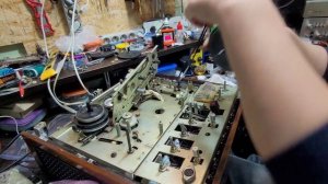 Юпитер 203 ремонт, устанавливаем пасик, процесс #1