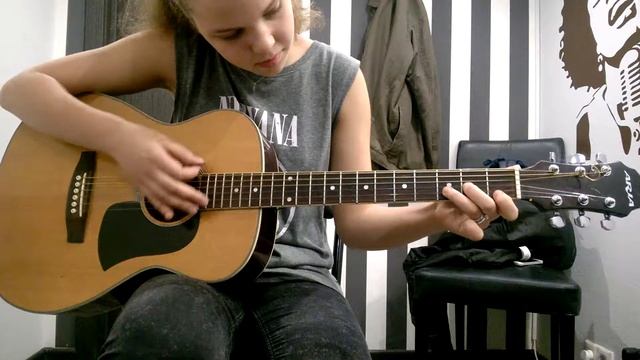 ученица Настя разбор - Кукушка(кино) |Am| смотреть онлайн