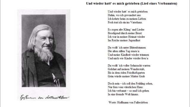 Und wieder hatt' es mich getrieben (Worte: Hoffmann von Fallersleben) - Christoph Holzhöfer смотреть онлайн