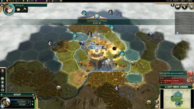 Civ 5 - France Gameplay [P1] - Je Suis Charlie смотреть онлайн