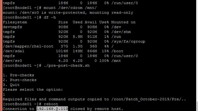 Pre & Post Check script for Linux Server Reboot. смотреть онлайн