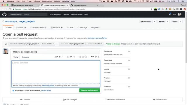 VersionEye integration with GitHub Pullrequests смотреть онлайн