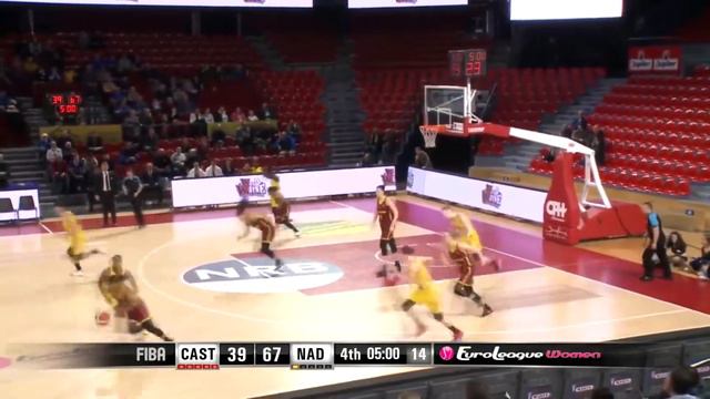 Перехват Эрики Вилер в игре против Castors Braine смотреть онлайн