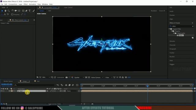 Cyberpunk Logo animation with floor reflections - After Effects tutorial смотреть онлайн