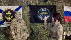 Съемочная группа Первого канала побывала на позициях морпехов в Курской области