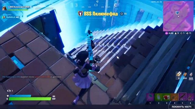 ДРУГ ЗАНЯЛ ТОП-1 В FORTNITE 10+ КИЛЛОВ!!!!!!! смотреть онлайн