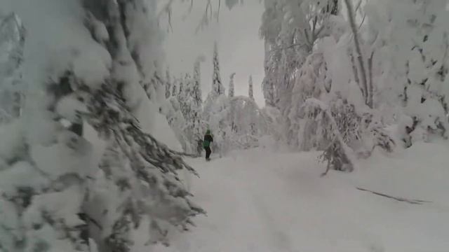 Фрирайд в Полярных Зорях(ГК "Салма")20/01/2018 смотреть онлайн