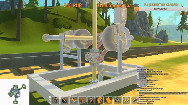 Scrap Mechanic. Раскрываем секрет самого быстрого поршневого двигателя в игре. смотреть онлайн