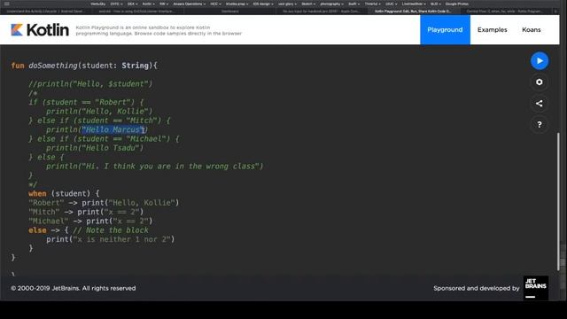 Switch Statement in Kotlin смотреть онлайн