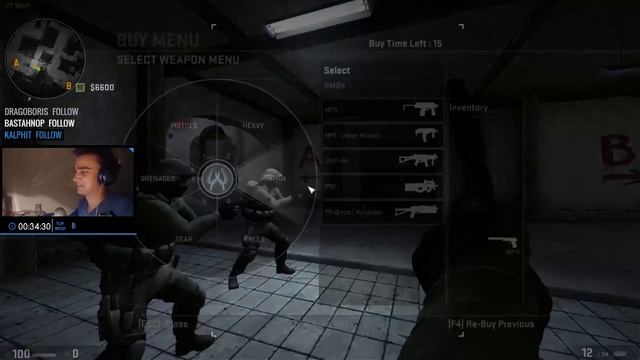 [07.10.16] 5 vs. 5 Вторая игра, карта de_dust 2. смотреть онлайн