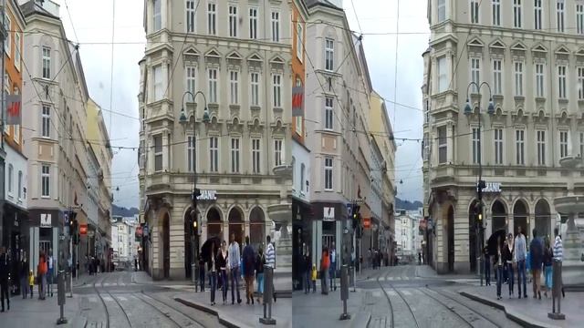 Linz (Austria) 3D Landstraße смотреть онлайн