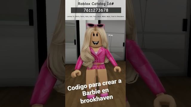 codigos para crear a BARBIE en brookheaven viene en su cajita #roblox #brookhaven #barbie смотреть онлайн