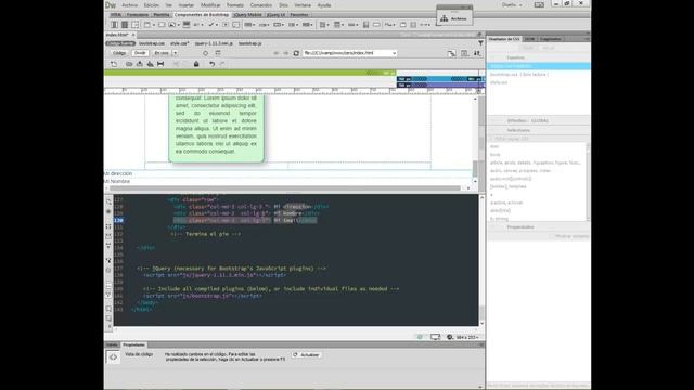 Como realizar sitio bootstrap con Dreamweaver CC 2015 con acceso a bases de datos Parte 4 смотреть онлайн
