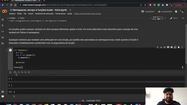 Namespaces, escopos e funções locais - Aula 15 - Python para Data Science смотреть онлайн