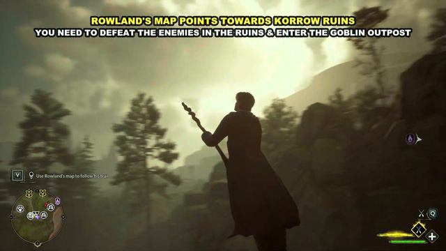 Use Rowland's Map to Follow his Trail | Hogwarts Legacy смотреть онлайн