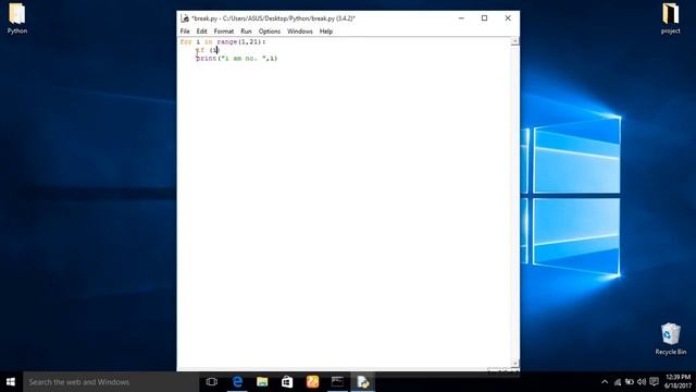 Part 16-Break and Continue Statements in python(Hindi) смотреть онлайн