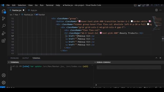 Responsive Navbar with a Mega menu using React Vite & Tailwind CSS смотреть онлайн