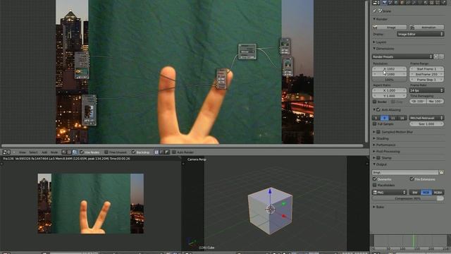 Blender уроки. Урок замена фона. Chroma key смотреть онлайн