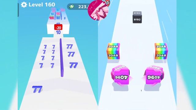 Jelly Run 2048 (vs) Number Master - Level Up ASMA Gameplay (Noob vs Pro vs Hacker) смотреть онлайн