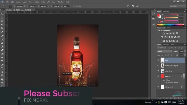 How To Design Product Advertising Poster Design In Photoshop CC Full Tutorial смотреть онлайн