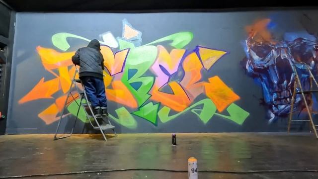 Throwup winter session and Color pieces in Novosibirsk. #Graffiti #throwup Rebel813 4K 2022 смотреть онлайн