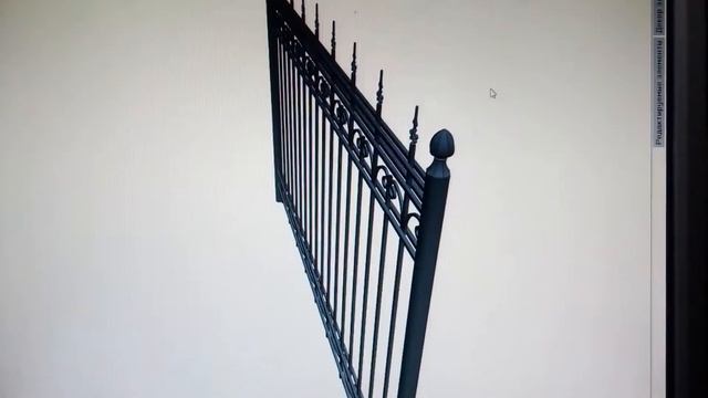 Ограждение с элементами ковки смотреть онлайн