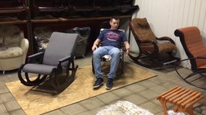 Купить недорого кресло-качалку "Стандарт", рогожка №54 в интернет-магазине ВолгаСтиль, цена 6400 ру