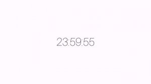 Отсчёт времени с 23:59:30