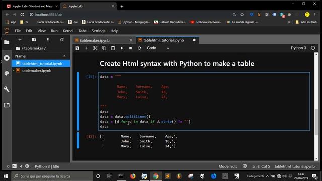 Python to make html tables смотреть онлайн