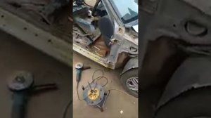 Ремонт Toyota Sprinter. Ремонт порогов своими руками. Автосервис "У Пауло"