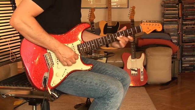 2009 Fender Custom Shop Masterbuild 1962 Stratocaster, relic, red sparkle Part2 смотреть онлайн
