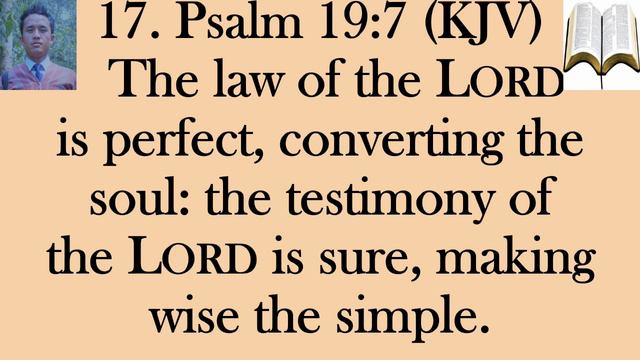 Psalm 19:7 (KJV) смотреть онлайн