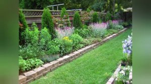 Клумба вдоль забора.Варианты оформления.