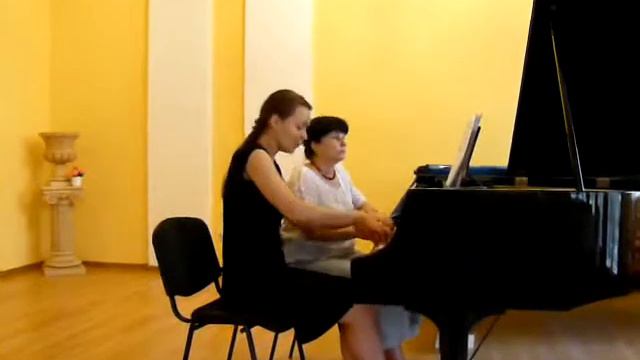 мы с Леночкой играем Паулс "Театр" смотреть онлайн
