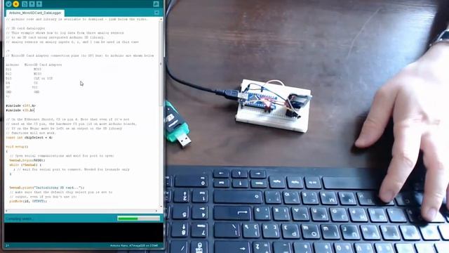 Arduino And MicroSD Card Adapter