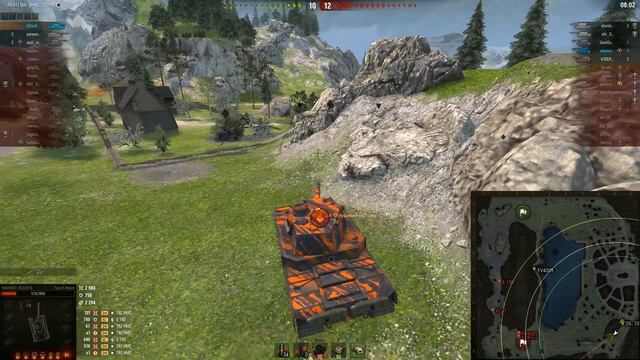 World of Tanks. Почти 7к урона на понерфленном алкаше (Type 5 Heavy). смотреть онлайн