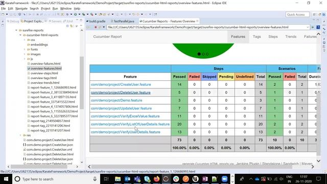 How ro run gradle project using command promt and generate single report in karate framework смотреть онлайн