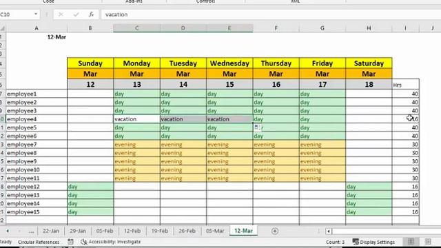 How to create weekly schedules in Excel смотреть онлайн