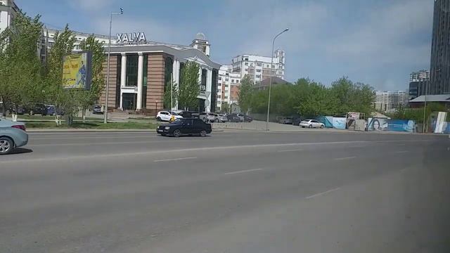 Астана Нур-Султан из автобуса улица Бараева нечётная сторона смотреть онлайн