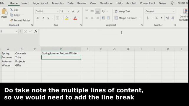 Excel 101 - Lesson #2 Merge Cells and Retain Text смотреть онлайн