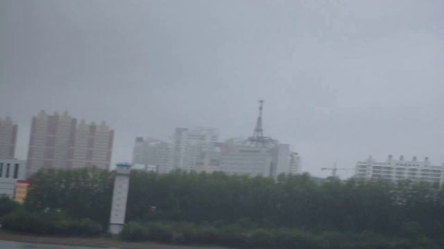 Благовещенск - вид на китайский город Хэйхэ через реку Амур смотреть онлайн