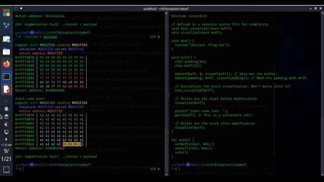 Rip My BOF Walkthrough | CTFlearn Binary Exploitation Buffer Overflow смотреть онлайн