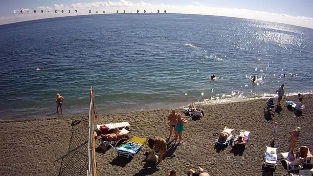 Вебкамера "Пляж Дубны". Запись 24.09.2017 11:00:04 смотреть онлайн