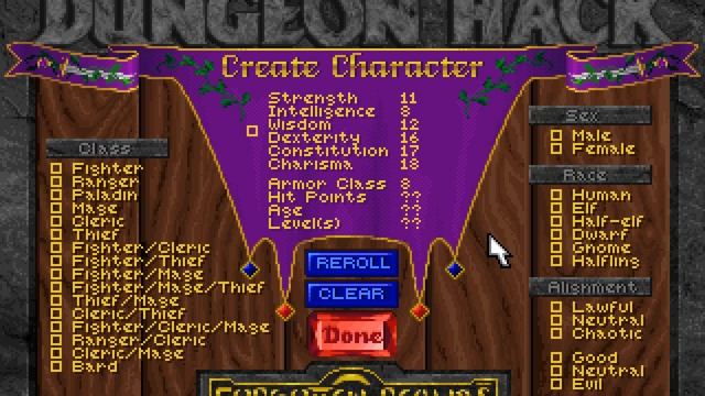 Let's Play Dungeon Hack #02: Character Generation смотреть онлайн