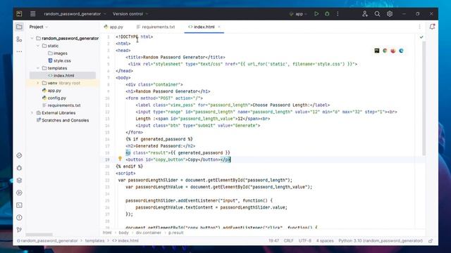 Random Password Generator Python Project | Flask python | Part 2 | Coderscracker смотреть онлайн