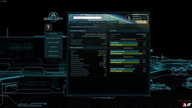 RX 460 4Gb 1350/1900 Unlocked Ashes of the Singularity Crazy Preset смотреть онлайн