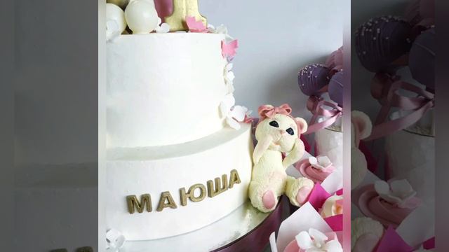 Детский торт с кенди баром на празднование годика